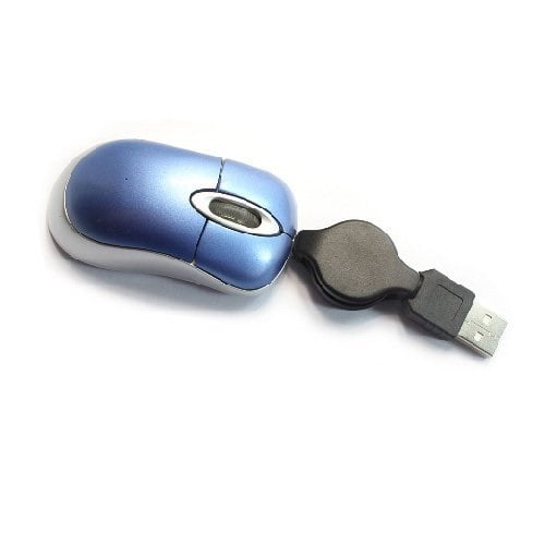 6082 USB Mini Retractable Optical Scroll Wheel Mouse Red 